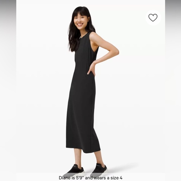 Lululemon Red All Aligned Sleeveless Midi Dress size 8 - Picture 4 of 13